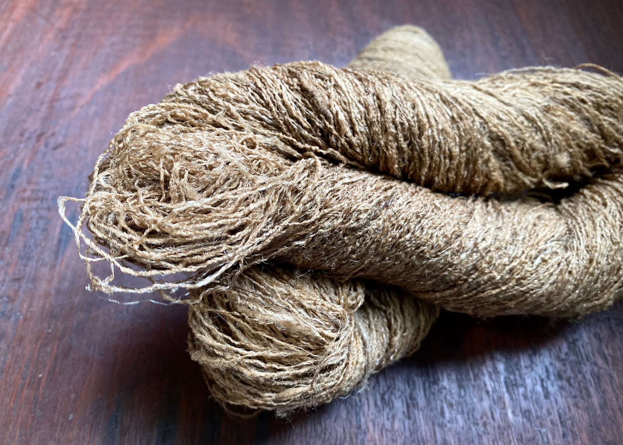 Ghicha Wild Tussar Silk Yarn Hank