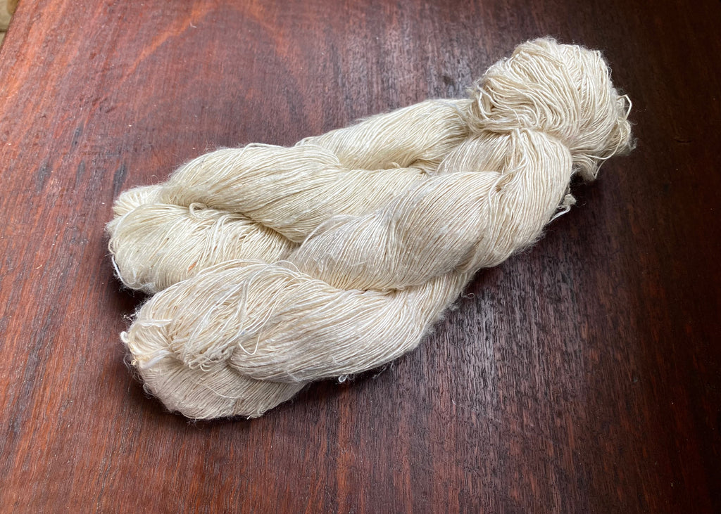 Shiny Mulberry Silk ‘Noil’ Yarn