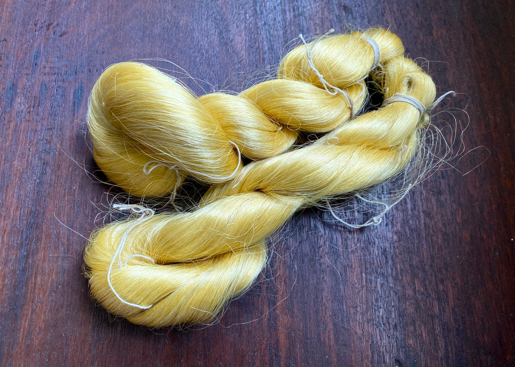 Golden Mulberry Silk Yarn Hank