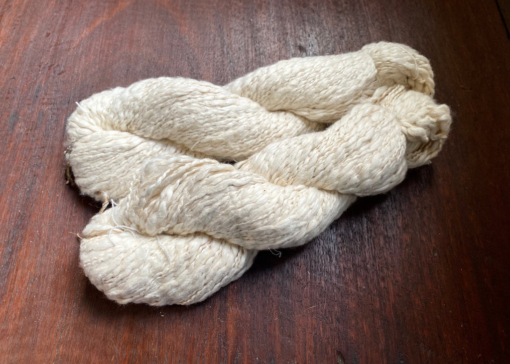 Super Thick Textured Cotton Hank- White