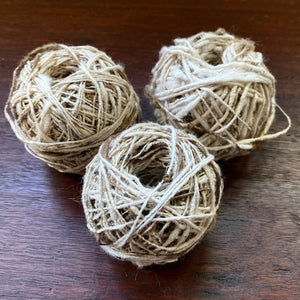 Thick Eri & Tussar Silk Ball ‘Noil’ Yarn