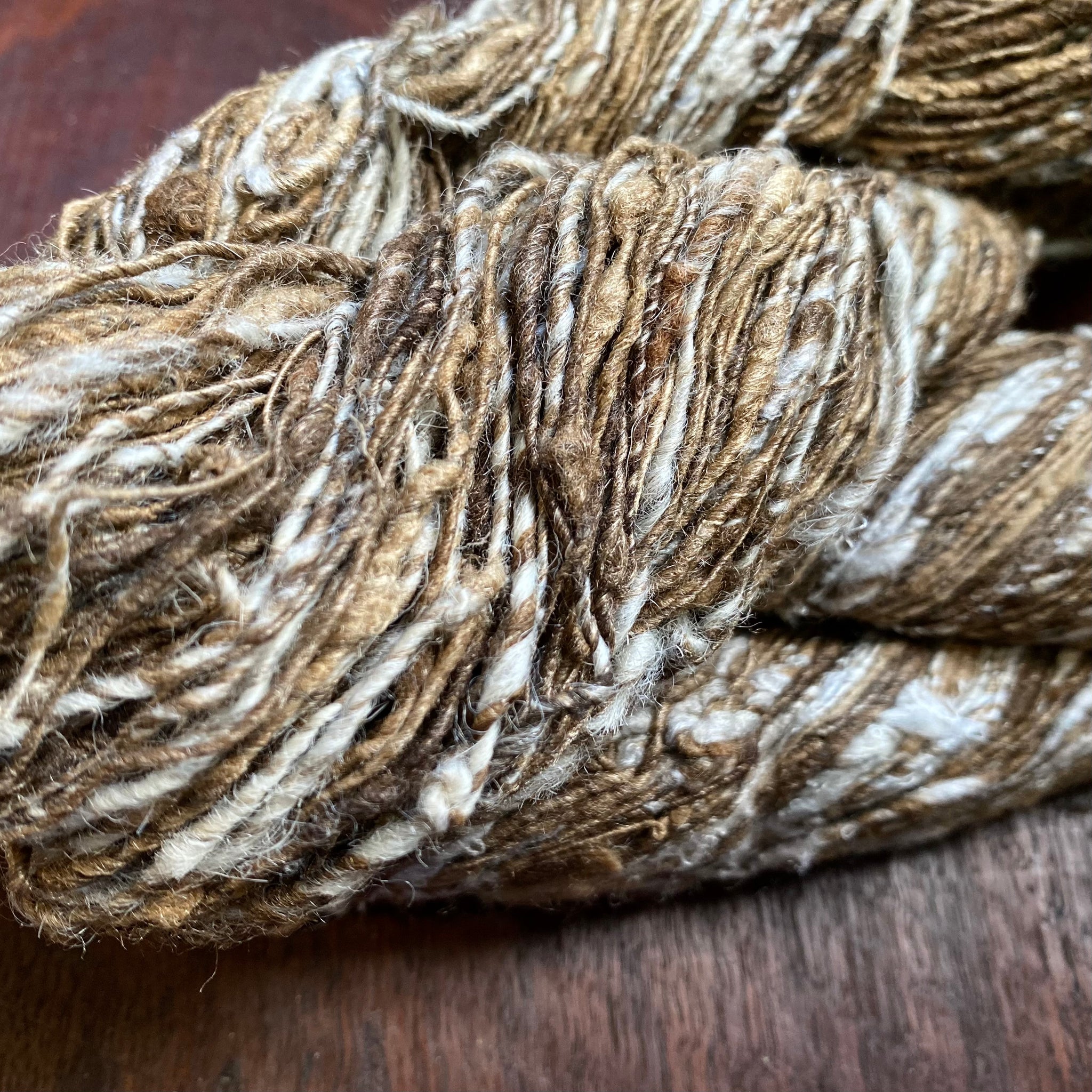 Tussar & Mulberry Silk Hank ‘Noil’ Yarn