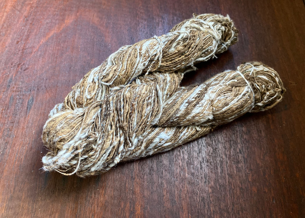 Tussar & Mulberry Silk Hank ‘Noil’ Yarn