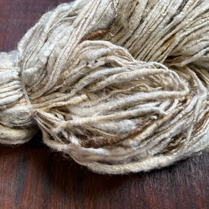 Thick Eri & Tussar Silk Ball ‘Noil’ Yarn