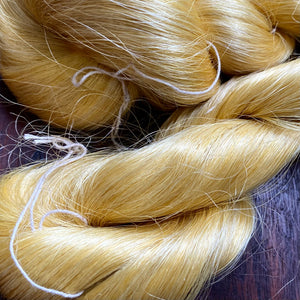 Golden Mulberry Silk Yarn Hank