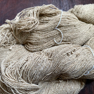 Tan Muga Wild Tussar Silk Yarn Hank