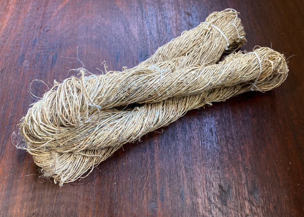 Hemp Yarn- Hand Spun/ Natural Colour