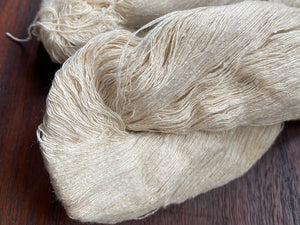 Fine Mulberry Silk Noil Yarn Hank