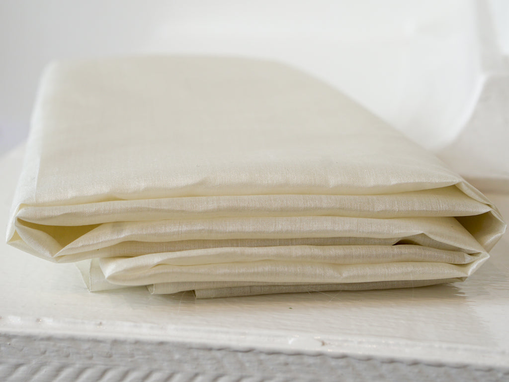 Tussar Silk Paper - White-Fabric-Tindale Designs-Tindale Designs